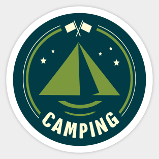 Camping Outdoor Adventure Design Sticker